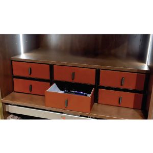 باکس چرمی کشویی رنگ قرمز فرنچ استایل