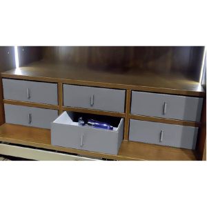 باکس چرمی کشویی رنگ طوسی فرنچ استایل